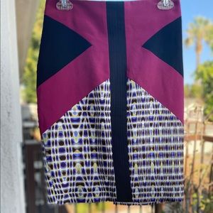 Rachel Roy Silk Pencil Skirt